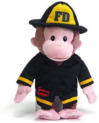 

Curious George Gund Fireman Animal(Black)