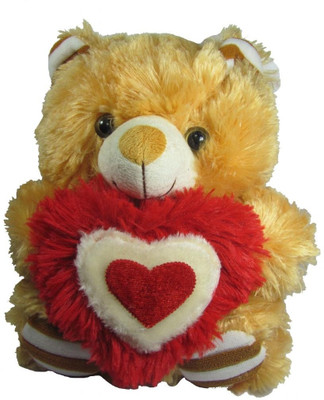

Tickles Valentine Teddy With Heart - 8.5 inch(Brown)
