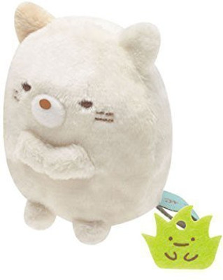 

San-x Sumikko Gurashi Plush 2'' Cat W/ Mini Weed(White)