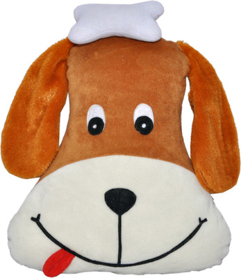 

Joey Toys Dog Face Cushion - 12 inch(Brown)
