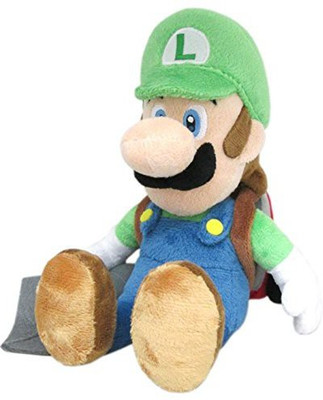 Little Buddy Super Mario Series Luigi's Mansion 10" Luigi with Ghost Vacuum Plush - 20 inch(Multicolor)