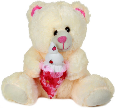 

Annie Stuff Toy Ice Cream Teddy Bear 40 Cms - 14 cm(Beige)