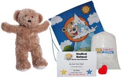 

Stuffems Toy Shop Make Your Own Animal "Honey The Bear" No Sew Kit With Cute - 5 inch(Brown)