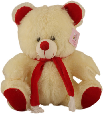 

Touchy Toys Teddy - 12 Inch(White, Red), Red;white