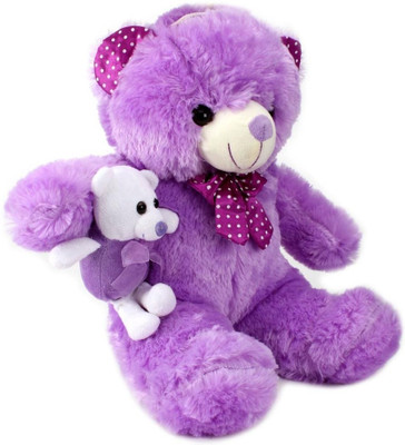 

Tickles Teddy with Baby216 - 17 inch(Purple)