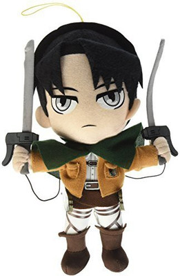 

Great Eastern Attack On Titan 9" Levi Ackerman Plush - 12 inch(Black)