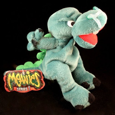 

Meanies Boris The Mucousaurus Series 1 Bean Bag Plush From The(Green)