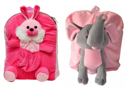 

MGP Creation Multipocket Rabbit with Appu Nursery kids Play School Bag - 14 inch(Multicolor)