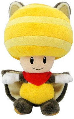 

Sanei Super Mario Plush Series Plush Doll 8Inch Squirrel(Yellow)