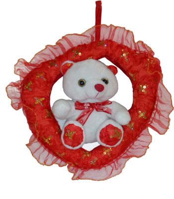 

Fullmoon Ring Teddy - 9 inch(White, Red), Red;white