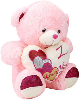 

Tickles Cute Teddy with Heart - 45 cm(Pink)