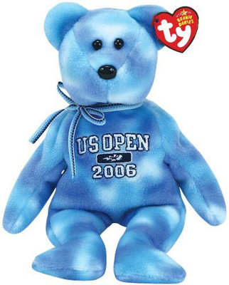 

ty Beanie Babies Deuce Usta Bear (Usa Exclusive)(Blue)