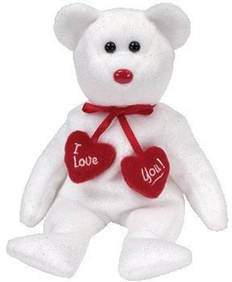 

ty Beanie Babies Truly Valentine'S Bear - 8.3 inch(White)