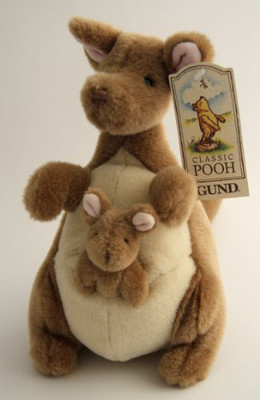 Gund Classic Pooh Kanga And Roo 10" Plush(Brown)