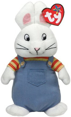 

TY Beanie Babies Max Bunny Plush, Medium - 25 inch(Multicolor)