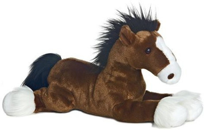 

Aurora World 12" "Captain" Horse Flopsie(Brown)