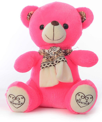 

Dimpy Stuff Bear W/Scarf in Sitting 28Cm - 28 cm(Hot Pink)