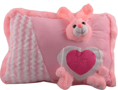 

Joymart Stuffed Soft Toy Rabbit Pillow - 26 cm(Pink)
