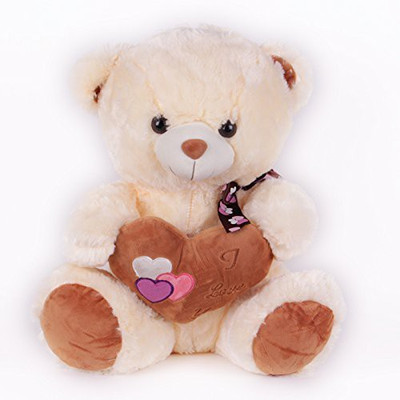

V Golly Jolly Nx Love You Teddy - 55 cm(Beige)