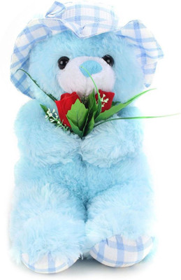 

Tickles Sweet Teddy with Rose - 45 cm(Blue)