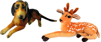 

Alexus Deer And Sitting Dog - 32 cm(Multicolor)