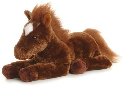 

Aurora Plush Dallas Horse Flopsie 12"(Brown)
