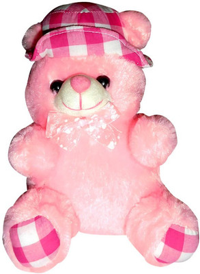 

Siddhi Gifts Gifts For Sister - Teddy With Hat - 20 cm(Pink)
