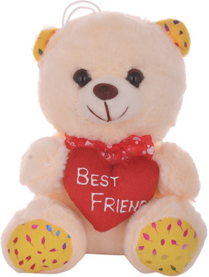 

Tickles Best Friend Teddy Stuffed Soft Plush Kids 18cm - 18 cm(Cream)