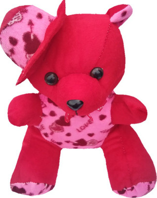 

Aparshi Smart Teddy with Cap - 33 cm(Red)