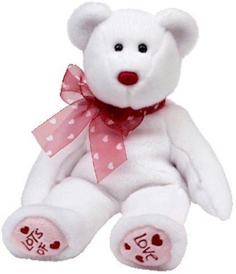 

TY Beanie Babies Heartford Valentine'S Bear - 8 inch(White)