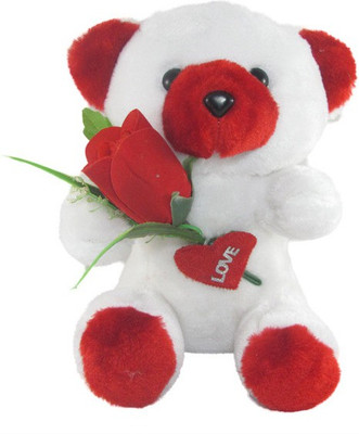 

Tickles Teddy With Rose234 - 20 cm(White)