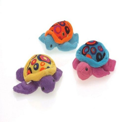 

US Toys Set Of 3 Adorable Plush Colorful Retro Sea Turtles(Blue)