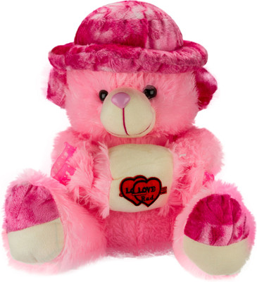 

Fashion Knockout Adorable Toffee Pink Teddy - 15 inch(Multicolor)