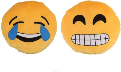 

Deals India Deals India Grinning Face With Smiling Eyesand Laughing Tears Smiley Cushion(SmileyG&H) (Set of 2) - 35 cm(Multicolor)