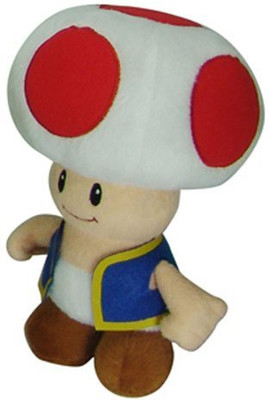 

Nintendo Super Mario Toad Plush - 6 inch(White)