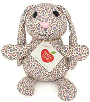 

Apple Park Organic Patterned Bunny Purple Garden Print(Grey)