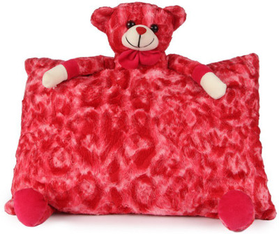 

Deals India Teddy Pillow - 40 cm(Red)