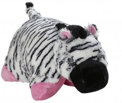 

Pillow Pets My Zebra - Large (Black, White & Pink) - 25 inch(Multicolor)