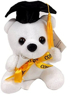 

CHARMING TOY Graduation White Tatty Teddy Bear 6" With Diploma(White)