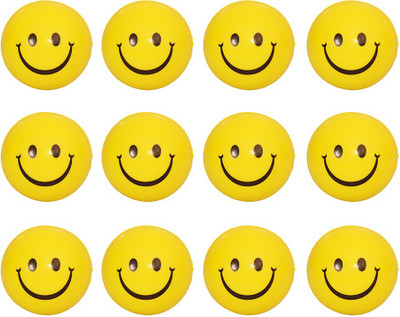 

Kanchan Toys Smiley Balls (12Pics) - 4 cm(Yellow)