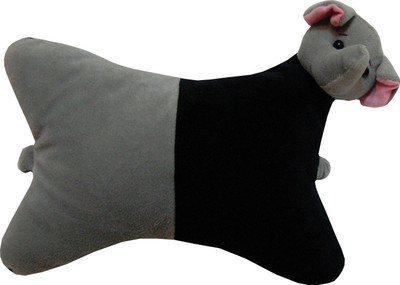 

Surbhi Neck Rest Elephant Toy - 7 cm(Grey, Black), Black;grey