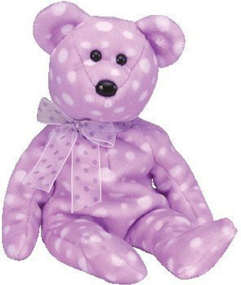 

ty Beanie Ba Toast The Bear - 11 inch(Purple)