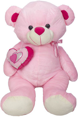 

MGPLifestyle - Premium Pink Fabric Teddy Bear with A Cute Heart - 18 cm(Pink)