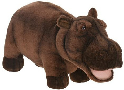 

Hansa Plush 18" Happy Hippo(Brown)