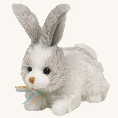 

TY Beanie Babies Basket Beanies Hobsy Bunny - 12 inch(Grey)