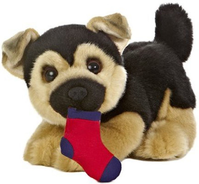 

Aurora World Miyoni Tots 9" Plushgerman Shepherd With Sock - 5 inch(Black)
