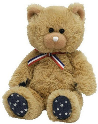 

ty Beanie Babies Uncle Sam Bear Tan - 35 cm(Brown)