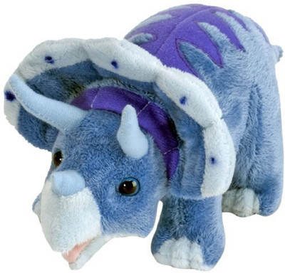 

Wild Republic Dinomites Mini Triceratops 10" Plush(Blue)