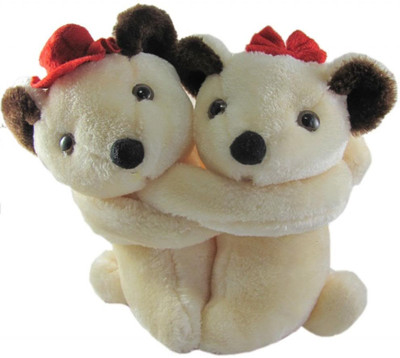 

Tickles Couple Hugging Pair - 7 inch(Cream)