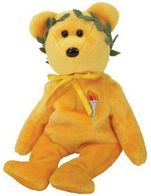 

ty 1 X Beanie Babies Victory The Olympics Bear - 10 inch(Orange)